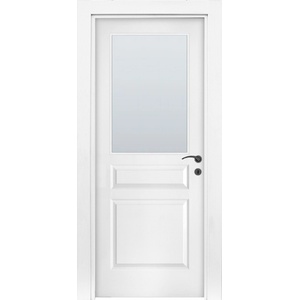 Uni Doors Интериорна врата Рокка остъклена - бяла (цена без монтаж)