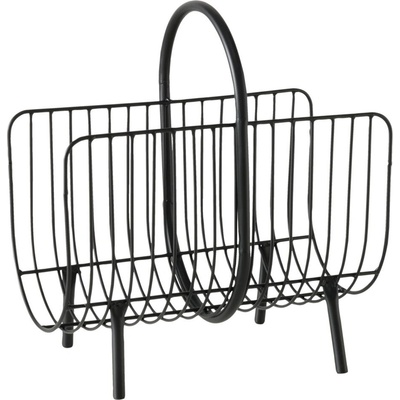 Boltze Kovový stojan na noviny CINDY, 22 x 40 cm černá – Zboží Dáma