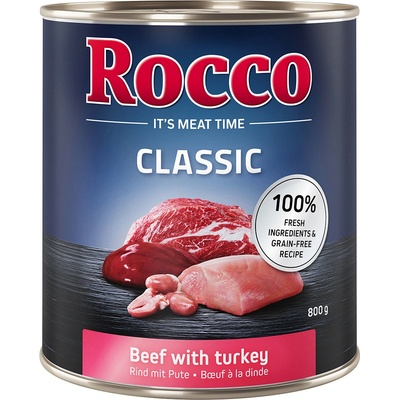 Rocco Classic hovädzie s morčacím mäsom 6 x 800 g