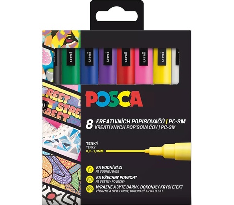 Posca PC-1M 8 ks
