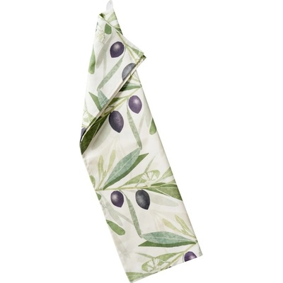 Klippan Švédsko Kuchyňská utěrka Olive Green 46 x 70 cm