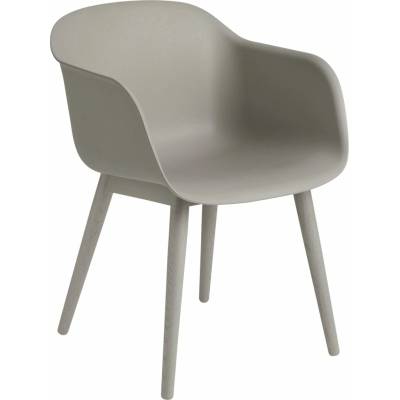 Muuto Fiber Wood Base Grey / Grey