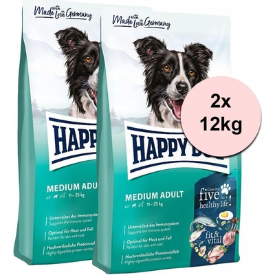 Happy Dog Supreme Fit & Vital Medium Adult 2 x 12 Kg