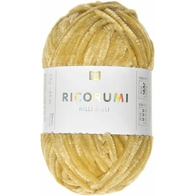 Rico Design Ženilková priadza Ricorumi Nilli Nilli odtieň 004 horčicová - 1 ks