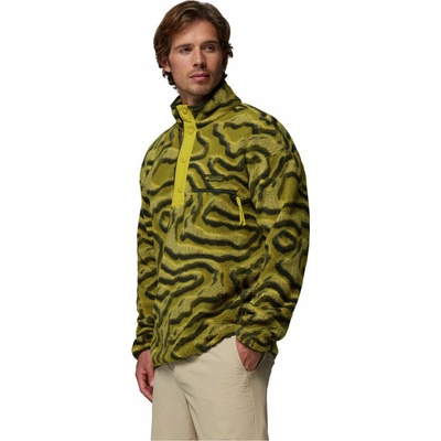 Columbia Helvetia II Printed Half Snap Fleece svetlozelená