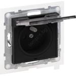 Legrand - Външна розетка без рамка 250V/16A NILOE STEP IP44 черна (LR0067)