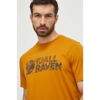 Fjall Raven Тениска Fjallraven Lush Logo T-shirt в жълто с принт F12600219 (F12600219.166)