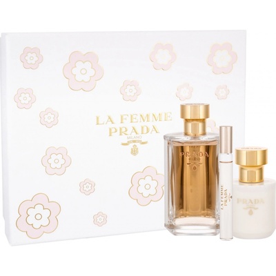Prada La Femme pre ženy EDP 100 ml + EDP 10 ml + telové mlieko 100 ml darčeková sada
