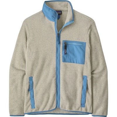 Patagonia Мъжко поларено яке Patagonia Synch Jacket Fleece jacket - Oatmeal Heather w/Shore Blue - размер XS (005-4272-1711)
