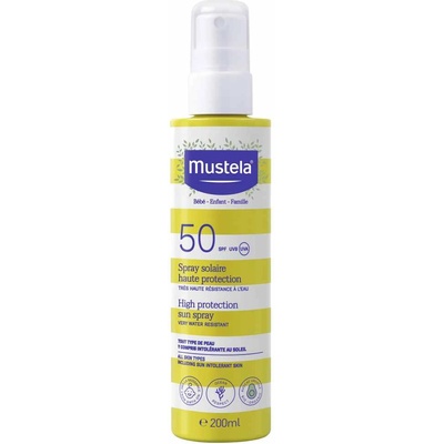 Mustela Слънцезащитен спрей Mustela, SPF 50+, 200 ml