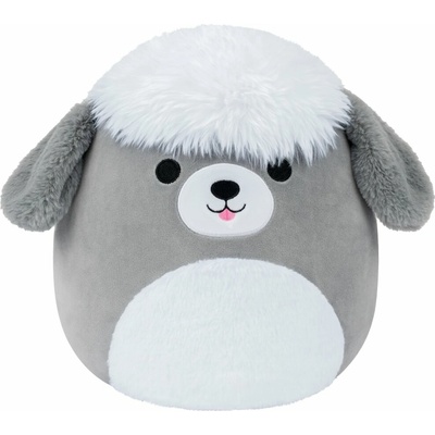 Squishmallows Šedo-bílý ovčácký pes Arnold 13 cm