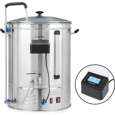 Klarstein Brauheld Pro, малцов котел, 33000 W, 70 л, 30 - 100 °C, оборотна помпа, благородна стомана (BRD3-BrauheldPro3XL) (BRD3-BrauheldPro3XL)