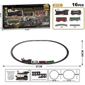 Armtoys ДЕТСКИ МАЛЪК ВЛАК С РЕЛСИ 16 ЧАСТИ - igrachko