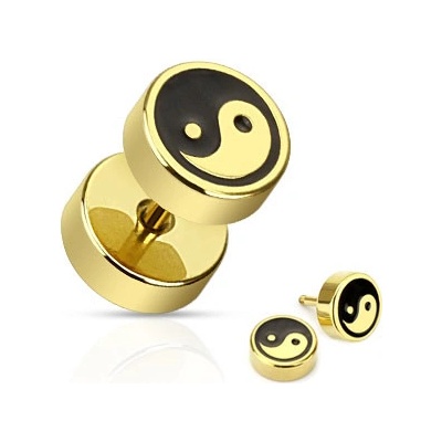 Marre piercing falešný plug jing-jang HWPSFX54