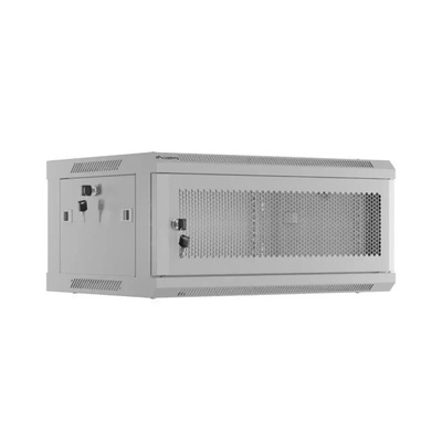 Lanberg Шкаф Lanberg 19" стенен монтаж 4U/600x450 с перфорирана врата сив (плосък пакет) (wf01-6404-23s)