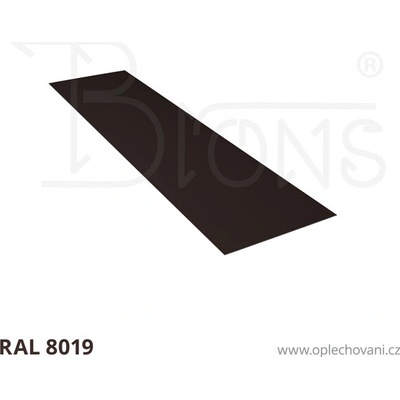 Brons Rovinný plech 500 x 2000 mm tmavě hnědá