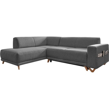 Miuform Сив разтегателен/с място за съхранение ъглов диван (ляв ъгъл/L форма) Classy Sophie - Miuform (674LIN18)