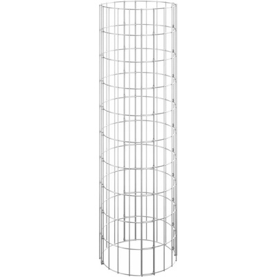 Nabytek XL Kruhový gabionový sloupek pozinkovaná ocel Ø 30 x 100 cm