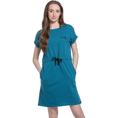 Meatfly dámské šaty Lotie Turquoise Heather Modrá