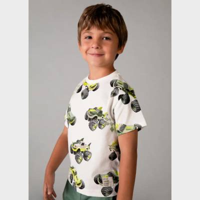 MAYORAL Тениска къс ръкав принт Коли за мини момче Mayoral