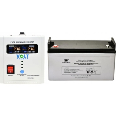 VSelektro záložní zdroj 700W sinusPRO-1000E + AKU 120Ah