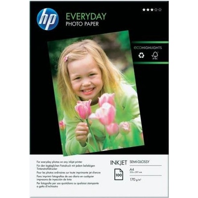HP Everyday Glossy Photo Paper-100 sht-A4-210 x 297 mm