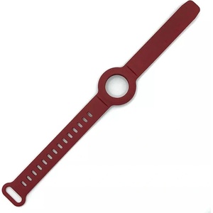 JC Силиконова каишка за Apple AirTag - JC AirTag Silicone Band (червен)