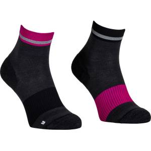 Ortovox Дамски чорапи за колоездене Ortovox Women's MTB Quarter Sock Cycling socks - Black Raven - размер 39-41 (EU) (207-1400-0112)