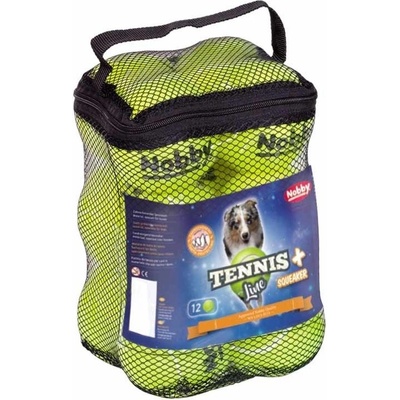 Nobby tenisový míček s pískátkem 4,5 cm 12 ks