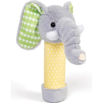 Bigjigs Toys Plyšová hrkálka Slon