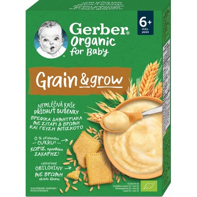 Gerber Organic nemliečna kaša s príchuťou sušienky 200 g