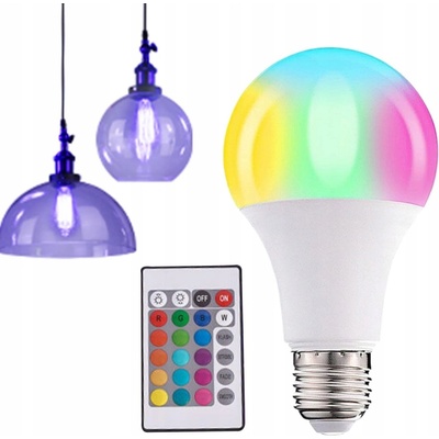 Forever RGB LED žiarovka E27 9W teplá biela