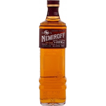 Nemiroff Honey Pepper De Luxe Vodka 40% 1 l (čistá fľaša)