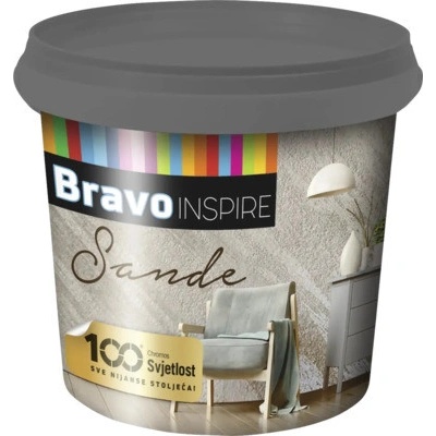 Dekoratívna vnútorná omietka BRAVO SANDE S deko technika S02 1 l