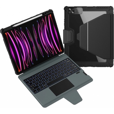 Nillkin Bumper Link Keyboard Case Backlit Version iPad 12.9 2020/21/22/ Air 13 2024 6902048276833 Black