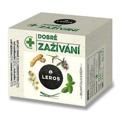 Leros Zažívání bylinný čaj máta and mateřídouška 10 x 1,5 g