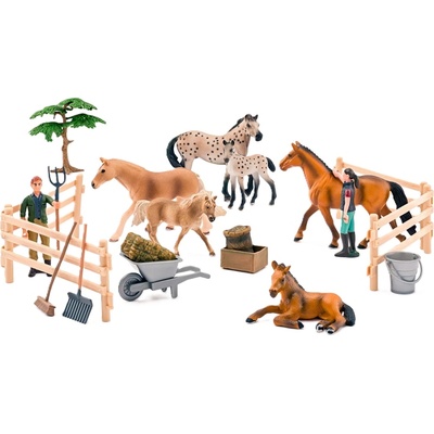Faunica Игрален комплект Faunica - Конеферма, 25 части (96035)