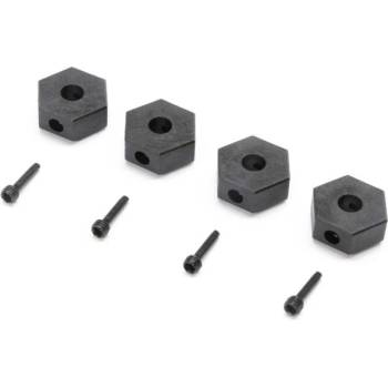 Losi шестостен за колело 12mm, ос с резба (4): Mini LMT