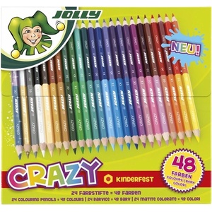 Jolly Superstick Crazy 24 бр. /48 цвята комплект цветни моливи с двоен край 3000-0518 (3000-0518)