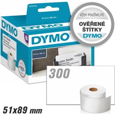 Štítky Dymo LW Standard - bez lepidla, 51x89 (92910) 300ks