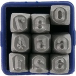 FERVI Комплект цифри за ръчно набиване 9 бр. , 4 мм, Fervi P012/N04 (P012/N04)