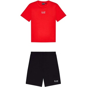 Ea7 emporio armani 7B000294_AF10378 short sleeve set - Red / Black (Poppy Red / Black)