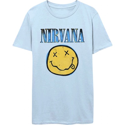Nirvana Xerox Happy Face Blue Light Blue XL Риза (NIRVTS14MLB04)