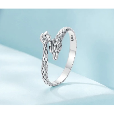 For Silver Vintage prsten s drakem Stříbro