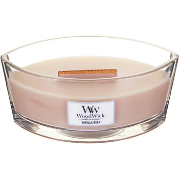 Image 1 of WoodWick Vanilla Bean ароматна свещ с дървен фитил 453, 6 гр