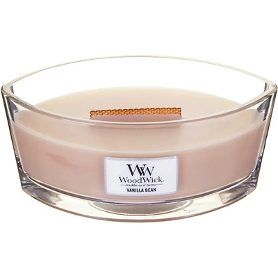 WoodWick Vanilla Bean ароматна свещ с дървен фитил 453, 6 гр