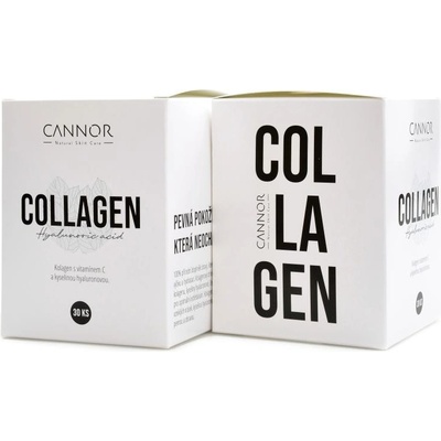 Cannor Collagen hyaluronic acid malina + pomeranč 60 sáčků