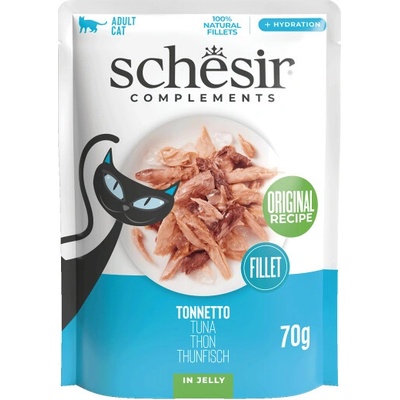Schesir Jelly cat Tuniak s ryžou 70 g
