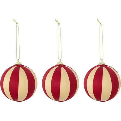 Bloomingville Vianočná ozdoba Wynn Red – set 3 ks