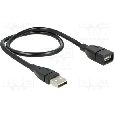 Delock 83499 USB 2.0 USB A zásuvka USB A vidlice 0,5m černý
